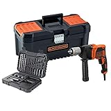 BLACK+DECKER BEH850KA32 Taladro percutor con cable 850 W Velocidad Electrónica Variable Diseño...