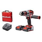 Einhell Atornillador inalámbrico TE-CD 18 Li-i Brushless Power X-Change (con función de impacto,...