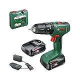 Bosch Taladro percutor a batería EasyImpact 18V-40 (2 baterías de 2.0 Ah, sistema de 18 V, en...