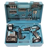 Makita HP333DSAX1 Taladro atornillador inalámbrico 12 V máx. / 2,0 Ah, 2 baterías y cargador en...